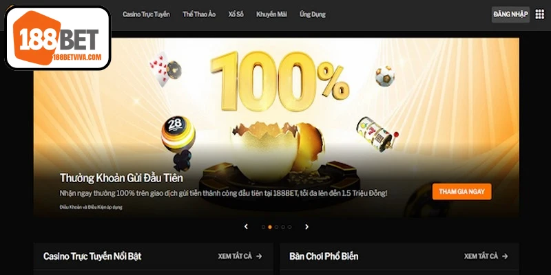 Link vào 188BET sử dụng IP trong nước có thể bị chặn